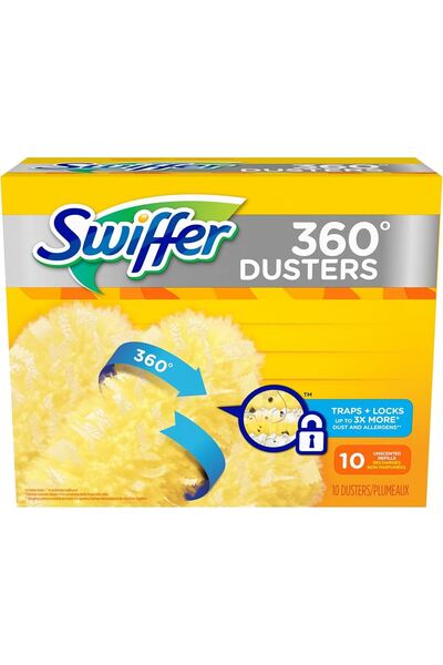 Swiffer Rezerve pamatuf Duster 360, set 10 buc, capteaza praf si alergeni, te...