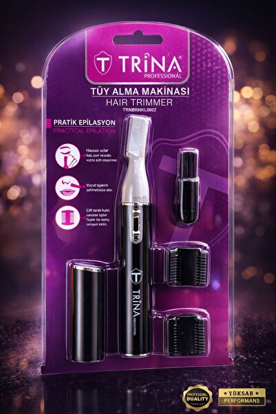 Trina Professional Tüy Alma Makinesi | Kaş Yüz Burun Kulak İçin Hassas ve Ağr...
