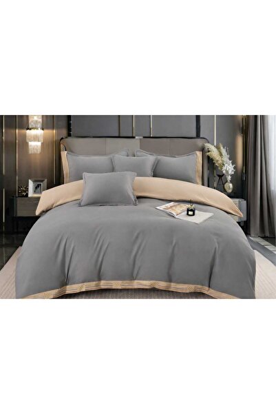 ANATOLIATEKSTILE Premium Cotton Bed Linen, 6 Pieces, Elegant Modern Design, H...