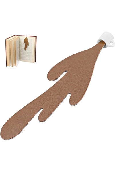 Arabest فاصل كتاب على شكل فنجان قهوة، فاصل كتاب بتصميم فنجان قهوة، مصنوع من ا...