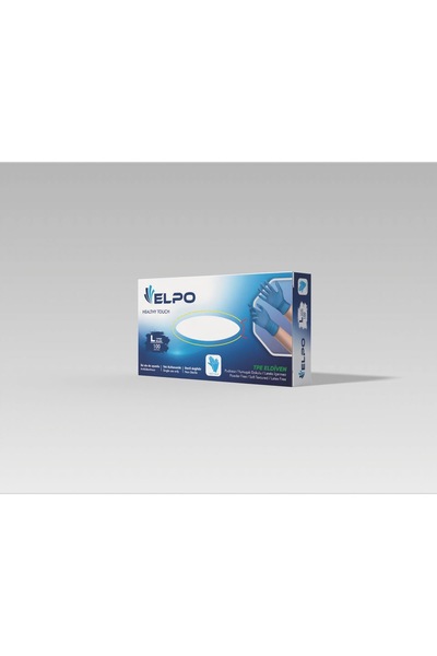 ELPO KİMYA Mavi TPE Tek Kullanımlık Eldiven – Pudrasız, Lateks İçermez – L Beden