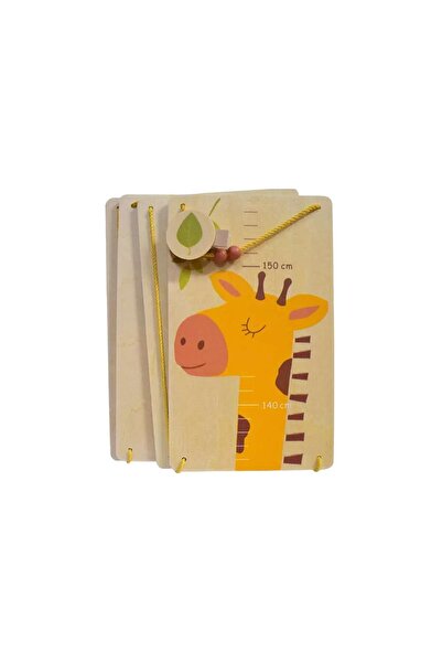 Fakopancs Metru de perete din lemn, Girafa, copii varsta 3-9 ani