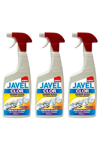 Sano SET 3 PIECES - Kitchen & Bathroom Active Foam Cleaner - 750ml