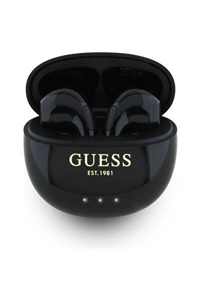 Guess Egg Shape TWS Earbuds: Bluetooth 5.4, IPX4, 24H Playtime, Black