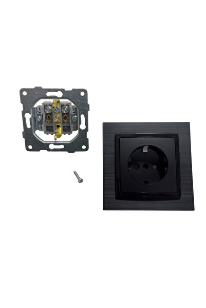 Vision PRIZA CU CP 16A TITAN NEGRU 12 PRODUSE CUTIE