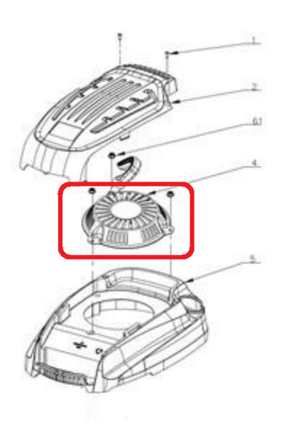 GDM Demaror RURIS PSRX441S-7-4, pentru masina de tuns gazonul Ruris RX441S