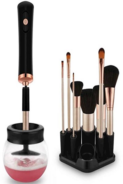 HALAMODO جهاز تنظيف وتجفيف فرش المكياج الكهربائي