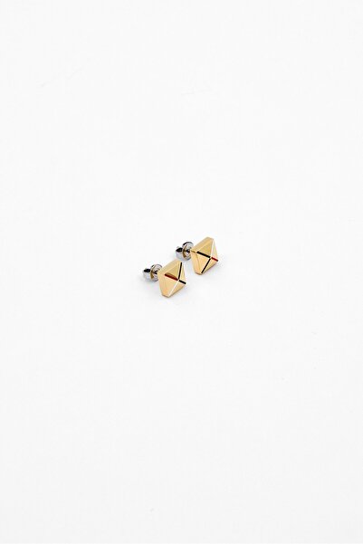 Tommy Hilfiger أقراط جيانا المرصعة بالذهب من الفولاذ المقاوم للصدأ للنساء