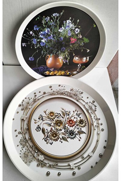 kurt41 2 Luxury Patterned Serving and Presentation Trays, 46 cm = 36 cm in Le...