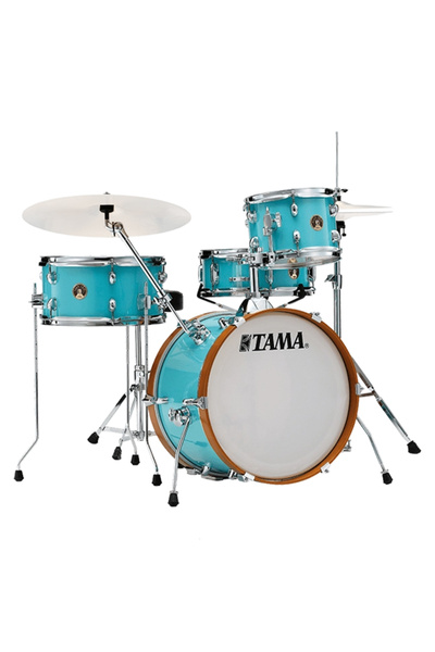 TAMA LJK48H4-AQB Club-Jam Aqua Blue 4 Parça (18B/10T/14F/13S) Aksamlı Akustik Davul Seti