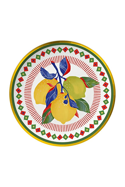 Baci Milano Dolce Vita 6'lı Limon Ekmek Tabağı 16 cm Porselen