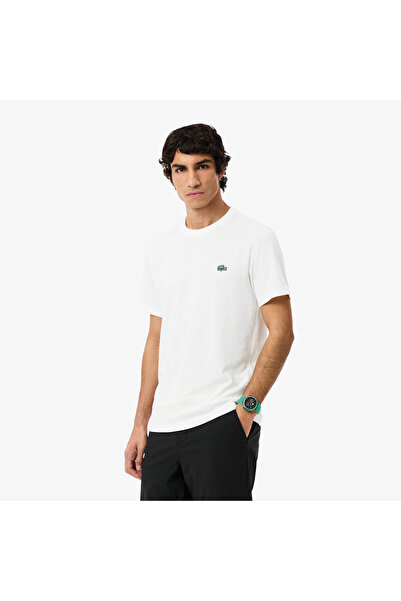 Lacoste Erkek Regular Fit Bisiklet Yaka Beyaz T-Shirt