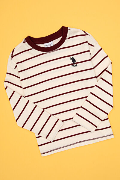 U.S. Polo Assn. Erkek Çocuk Bordo Bisiklet Yaka Süprem Sweatshirt 50314042-VR014