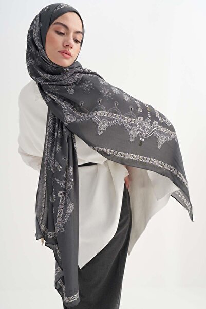 carell Nova İncira Viskon Şal Antrasit