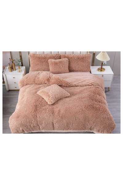 ANATOLIATEKSTILE Cocolino Deluxe Bedding Set, 6 Pieces, Premium Fluffy Fur, U...