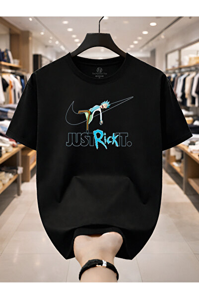 PARUNIV Ανδρικό T-shirt, με τυπωμένο σχέδιο, anime Rick it