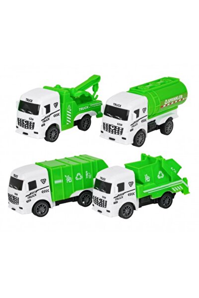 Ramiz Set mașinuțe Serviciul de Întreținere Spații Verzi – 4 vehicule pentru copii 3+