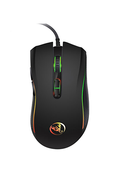 HALAMODO A869 Wired Gaming Optical Mouse Black