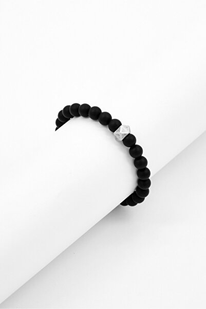 Nautica سوار رجالي مطاطي مزين بالخرز، أسود