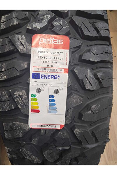 Petlas 35X12.50 R17LT TL 121Q LRE PEAKLANDER M/T 4X4 OFROAD LASTİĞİ 2025 ÜRETİM