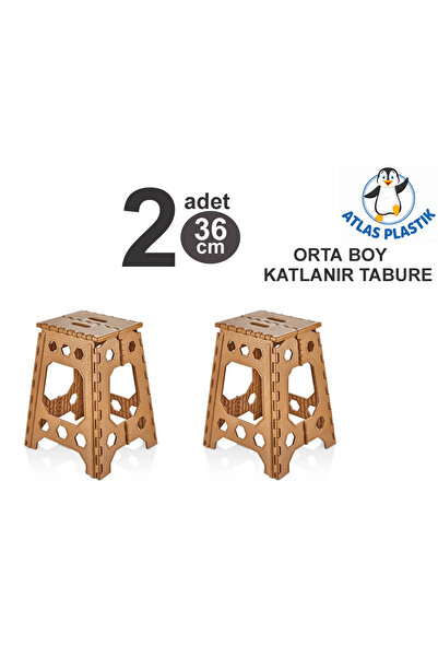Atlas KATLANIR PLASTİK TABURE ORTA BOY 36 CM