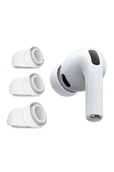 Tech-Protect Silicone Ear Tips for Apple AirPods Pro 3, White (3 Sizes)