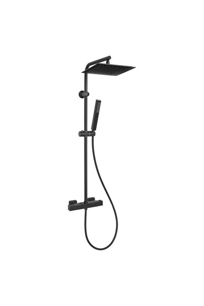 Invena SVART Black Shower Column