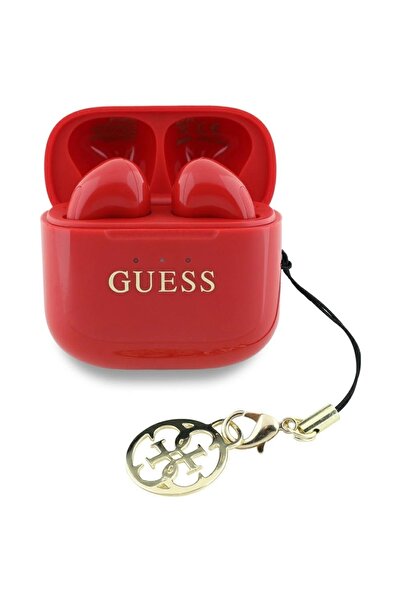 Guess Căști wireless TWS, Bluetooth 5.4, IPX5, roșii, 250mAh