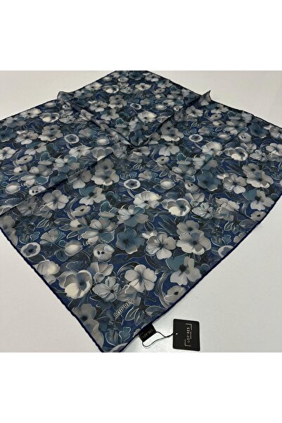 LOPRES وشاح قطني ناعم من لوبريس، سلسلة أزرق داكن LDN9303