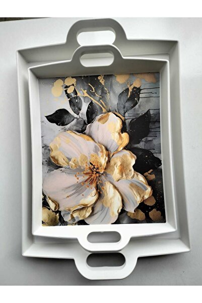 kurt41 2 Luxury Patterned Serving and Presentation Trays, Dimensions 40X31 cm...