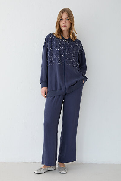 Melike Tatar Taşlı Pantolonlu Takım 32-2644