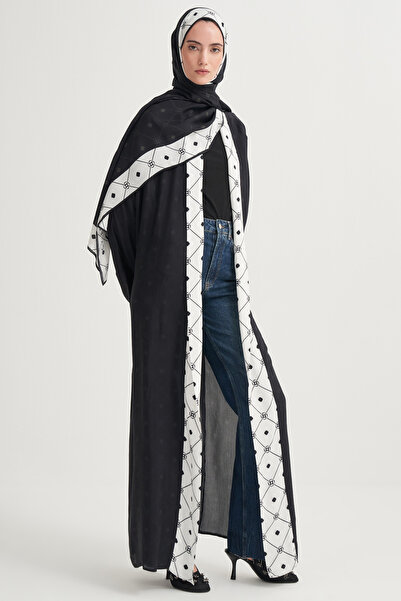 carell Mia Floş Abaya Siyah