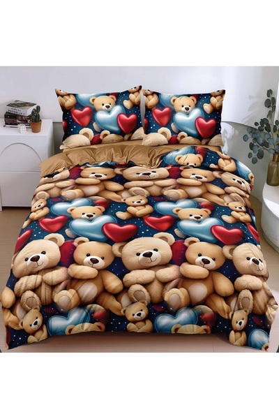 CHIRASO CHIRASO Bedding Set, 4 Pieces, Satin Cotton, ELASTIC Sheet 180X200cm,...