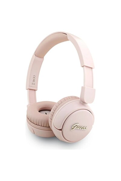 Guess Metal Logo Wireless Headphones, Bluetooth 5.3, Pink, 30h Battery