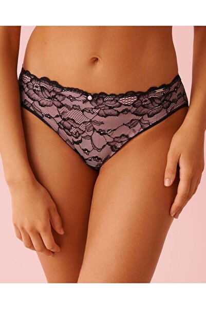 La Vie en Rose بيكيني داخلي أنيق من الألياف الدقيقة والدانتيل