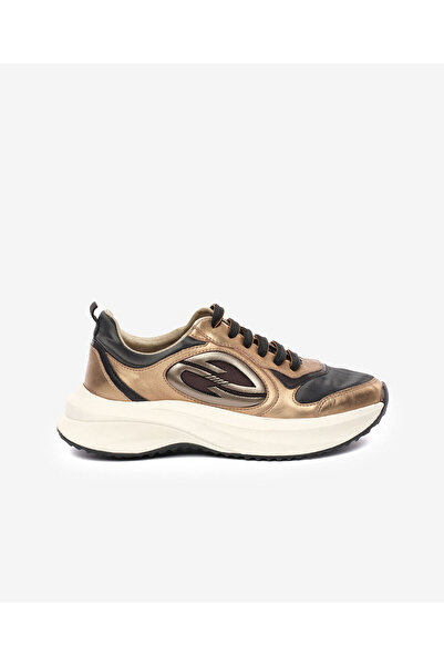 Greyder Pantofi sport din piele naturală bronz pentru femei 5K2SA34401