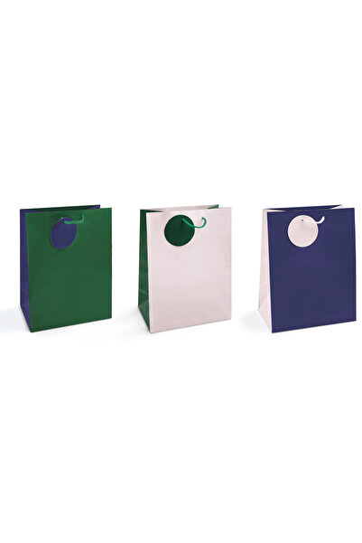 Lebez Sacosa din hartie mata cu maner din snur si felicitara asortata - 26 x ...