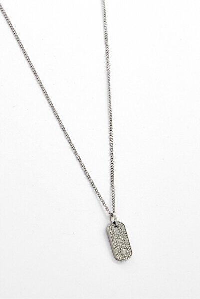 Tommy Hilfiger قلادة نسائية من الفولاذ المقاوم للصدأ 2780860، فضية