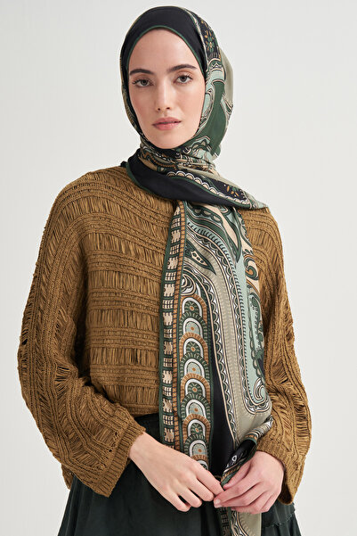 carell Lavina İncira Viskon Şal Zümrüt Yeşili