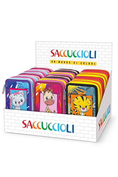 Lebez Penar echipat - Colectia Puppies cu 3 fermoare (18 markere si 18 creioa...