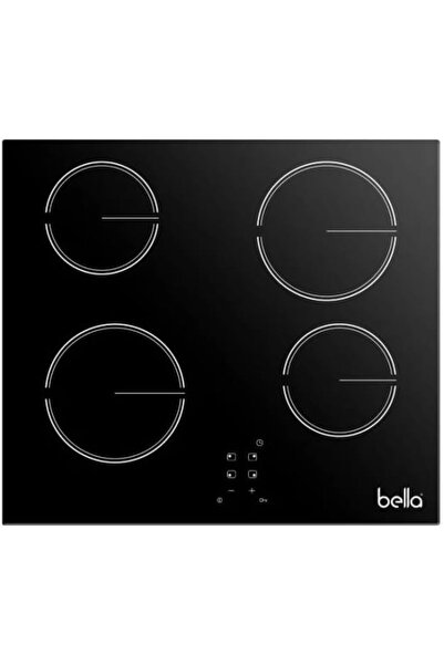 Bella Ceramic Electric Stove, 4 Burners, Black Glass, Touch Control