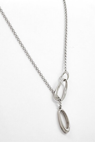 Calvin Klein Women Stainless Steel Pendant Necklace, Silver