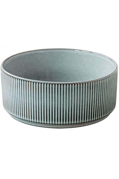 Generic Easy Life Domus Glossy Glaze Coated Ceramic Bowl Blue Grey 20.5cm