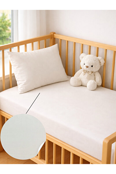 Ozz Baby 100% Cotton 1 Piece Fitted Sheet (70X120X16Cm) 1 Pillowcase & 1 Whit...
