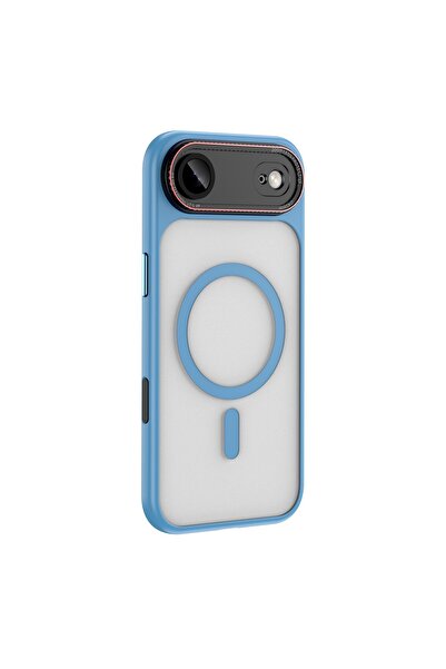 Brabus حافظة هاتف صلبة متوافقة مع MagSafe لهاتف iPhone 17 Air باللون الأزرق