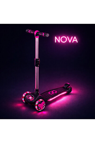 TOHA COOLWHEELS Nova Katlanır Işıklı Çocuk Scooter 6+ | Yan Gövde & Tekerlekl...