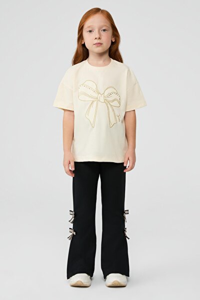 Tyess Bg Store Girl's Ecru Tshirt