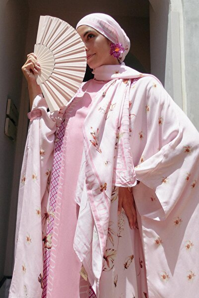 carell Glow Monogram Floş Şal Şeker Pembesi