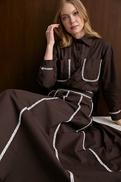 Melike Tatar Poplin Skirt Suit 32-2607