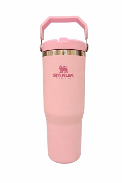 TERMOS Pembe Bardak | Çelik Gövde, Pipetli Kapak, Isı Korumalı-1.18L